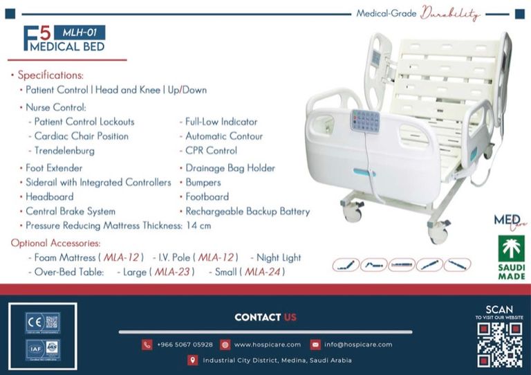 F5 Medical Bed Datasheet cover